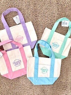 4-pc Trader Joe's Mini Canvas Tote Set